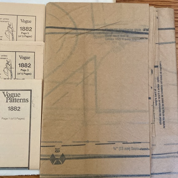 VTG Vogue American Designer Anne Klein UNCUT Pattern - Picture 8 of 11